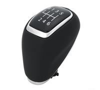 Pomello del cambio a 6 marce in pelle per Elantra, Tucson, i30, i20, colore nero, compatibile con installazione di 8 x 7 x 4,5 cm
