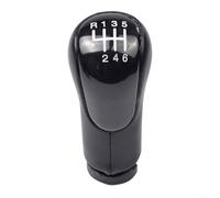 Pomello del cambio a 6 marce per Ford Fiesta, Fusion e Transit 2002-2008, materiale ABS, resistente all'usura, maniglia del cambio interna con comoda impugnatura (copertura nera)