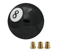 Pomello del cambio a 8 sfere in acrilico per veicoli a trasmissione manuale, include tre adattatori in ottone M8 x 1,25 M10 x 1,25 M10 x 1,5, design nero