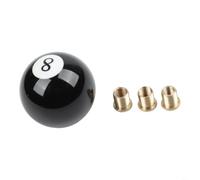 Pomello del cambio a 8 sfere per biliardo, per auto, camion, in acrilico, con adattatori in ottone, M8 x 1,25 mm, M10 x 1,25, M10 x 1,5, compatibile con Acura, Honda, per