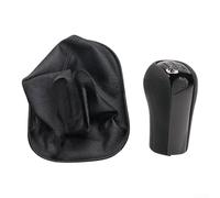 Pomello del cambio antipolvere per Toyota Vios 2008 2009 2010 2011 2012 in pelle e materiale ABS nero interno accessorio con design sicuro per un'esperienza di guida fluida e facile installazione (B)