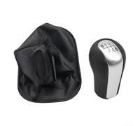 Pomello del cambio antipolvere per Toyota Vios 2008 2009 2010 2011 2012 in pelle e materiale ABS nero interno accessorio con design sicuro per un'esperienza di guida fluida e facile installazione (D)