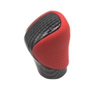 Pomello del Cambio Automatico per Auto in Pelle Rossa per Lexus ES GS-450H GX IS-300 NX-300H RC-300 RX-350 2015-2021 (Fibra di Carbonio)