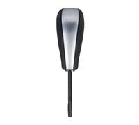 Pomello del cambio automatico per BMW E39 E46 E60 E81 E90 per X5 Z4, testa del cambio auto in pelle PU e ABS, ricambio di tipo corto e lungo, finitura argento o nero (87 mm argento)