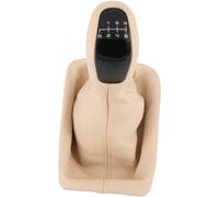 Recambo Pomello del cambio + sacco del cambio a 6 marce, adatto per MB W211, 2002-2009, Plug & Play, cuffia del cambio auto, con telaio, beige