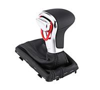 Pomello del cambio, Copri stivale della cuffia del cambio cambio in pelle nera per Au-di A5 A4L Q5 B8 B8PA B9 2009-2016