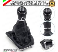 POMELLO DEL CAMBIO CUFFIA VW GOLF 7.5 RESTYLING 6 MARCE SIMILPELLE NERA CORNICE