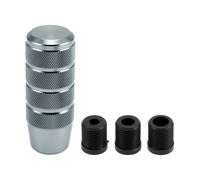 Pomello del cambio da 9,5 cm con 3 adattatori in lega di alluminio grigio 1 set