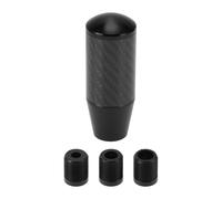 Pomello del cambio da 9 cm con 3 adattatori in lega di alluminio nero 1 set
