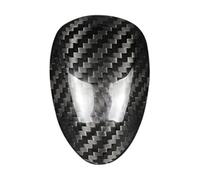 Pomello del cambio di ricambio per Cadillac per ATS 2013 2014 2015 2016 2017 2018 2019 nero/rosso in fibra di carbonio pomello del cambio nero (nero)