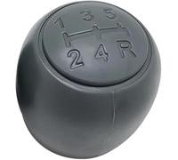 Pomello del cambio di ricambio per Fiat Panda 2003-2012 500 500C 2007-2013, leva di ricambio per interni in pelle, pomello grigio (custodia normale/grigia) (manopola normale/grigia)