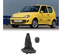 Pomello del cambio e cuffia per Fiat 600 Seicento 1998 2010, numero OEM 735249804, compatibile con trasmissione inversa a 5 marce, componenti in plastica e pelle PU