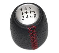 Pomello del cambio for auto for ALFA for ROMEO 147 for SPIDER 2005-2011 Pomello del cambio in pelle con cambio manuale a 5/6 velocità con ghetta e adattatore(C)