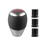 Pomello del cambio in alluminio, confezione da 1 con 3 adattatori, compatibile con cambio manuale e automatico, sostituzione rapida, elegante aggiornamento per interni dell'auto per gli appassionati