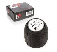 Pomello Del Cambio In Pelle Argento Con Emblema 5 Ingranaggi Per ALFA ROMEO GT