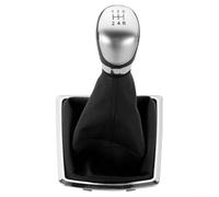 Pomello del cambio in pelle con copertura antipolvere per Focus MK2 2005-2012, cambio manuale, accessorio di ricambio interno in metallo e pelle