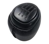 Pomello Del Cambio In Pelle Ghetta Boot Cover Custodia Leva Per SAAB 93 9-3 SS 2003-2012 5/6 Velocità Pomelli Leva Cambio Auto(6 Speed Black)