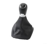 Pomello del cambio in pelle per MK2 2004 - 2012, cambio manuale a 5 marce, con parapolvere, in pelle PU nera e interno in plastica