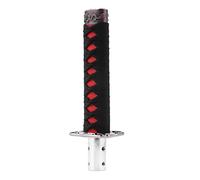 Pomello del cambio, leva del cambio universale giapponese per auto leva del cambio con 4 adattatori nero + rosso