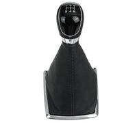 Pomello Del Cambio Manuale A 5 Marce Con Cuffia In Similpelle Per Ford Per Focus 2005, 2006, 2007, 2008, 2009, 2010, 2011 E 2012 Telaio Trim(NERO)