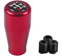 Pomello del cambio manuale a 5 marce in alluminio premium con supporto per diverse dimensioni della leva del cambio (rosso)