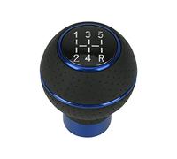 Pomello del cambio manuale a 5 marce, in alluminio, universale, M8, M10, M11, M12, per cambio manuale e automatico, colore blu
