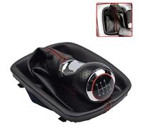 Pomello del cambio manuale dell'automobile con ghetta nera in pelle PU per A=UDI A3 S3 8P parti di ricambio interne (6 velocità)