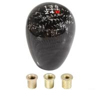 Pomello del cambio manuale, design in fibra di carbonio a 56 velocità, compatibile con la maggior parte dei cambi manuali a 5 e 6 velocità, parte di ricambio con base in lega di alluminio (5 velocità)