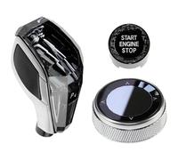 Pomello del cambio manuale di ricambio per BMW Serie 7 G12 2016-2020, set da 3 pezzi per interni auto, pulsante di avvio multimediale (Lhd) (RHD)