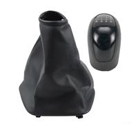 Pomello del cambio manuale e kit di copertura per Mercedes Benz Sprinter W906 2006-2018 - Testa del cambio in pelle sintetica nera con vano antipolvere, ricambio interno sinistro