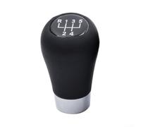 Pomello del cambio manuale in pelle in microfibra per BMW E30 E36 E46 E60 E90, design antiscivolo a righe M (logo M 3D a 6 marce)