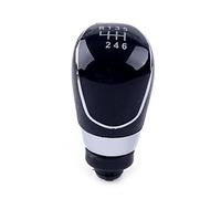 Pomello del Cambio Manuale in plastica per Auto a 5/6 velocità, Adatto per Ford, per Fiesta MK7, per Focus MK3, per C-Max, per B-Max (Colore: 5 velocità) (Nero, Argento)