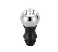 Pomello Del Cambio Manuale Leva HandBall Opaco Per Peugeot 106 206 306 406 107 207 307 308 407 5 Velocità Ricambi auto(Chrome red font)