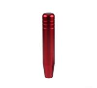 Pomello del cambio manuale per auto in lega di alluminio, adatto per leve del cambio da 8 mm, 10 mm, 12 mm, design ergonomico per un cambio fluido, finitura argento (rosso)