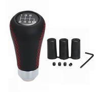 Pomello Del Cambio Manuale Per Auto, Nero, Cuciture Nere, 6 Velocità, Leva Universale, Testa A Sfera Gear Shift Pomello