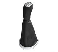 Pomello del cambio manuale per Renault Clio 3 III 2005-2012, pezzo di ricambio per leva del cambio 8200079112, rivestimento in plastica nera e pelle per trasmissione a 5 marce