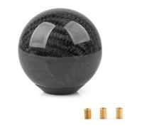 Pomello Del Cambio Manuale Universale Ovale/sfera In Fibra Di Carbonio Con 3 Adattatori Per La Maggior Parte Dello Stile JDM cuffia leva cambio(Tw-yx)