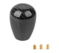 Pomello Del Cambio Manuale Universale Ovale/sfera In Fibra Di Carbonio Con 3 Adattatori Per La Maggior Parte Dello Stile JDM cuffia leva cambio(Tw-ed)