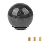 Pomello Del Cambio Manuale Universale Ovale/sfera In Fibra Di Carbonio Con 3 Adattatori Per La Maggior Parte Dello Stile JDM cuffia leva cambio(Wgz-yx)