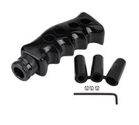 Pomello del cambio manuale universale Testa, pomello del cambio impugnatura della pistola Manico del coltello Pomello del cambio leva del cambio con 3 adattatore 8mm 10mm 12mm(Nero)