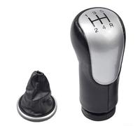 Pomello del cambio per auto a 5 marce, adatto per Ford Fiesta, Fusion, Transit Connect dal 2002 in poi, costruito per comfort e lunga durata (pallamano + copertura grigia)