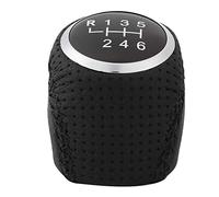 Pomello del cambio per auto in pelle PU di ricambio adatto per Peugeot per Boxer MT leva del cambio giunto del braccio (colore: 5 velocità) (6 velocità)
