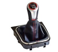 Pomello del cambio per auto, in pelle, ricambio per Golf 5/6 MK5/6, adatto per Scirocco 2009, per Ottavia 2006 leva di trasmissione (4)
