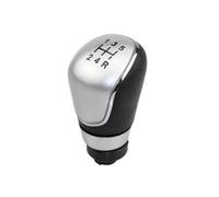 Pomello del Cambio Per Ford Per Fiesta 2008 2009 2010 2011 2012 | Collare Della Custodia Della Cuffia Del Pomello Del Cambio Manuale A 5/6 Velocità(5-Speed Silver)