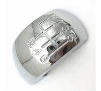 Pomello del cambio per Skoda Octavia MK2 II FLChrome Styling nero pomello del cambio emblema copertura leva stick penna top cover auto (5 velocità cromata) (6 velocità cromata)