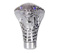 Pomello Del Cambio - Pomello Del Cambio Per Auto - Metallo Cromato | Testa Di Serpente Cobra A LED Da 7x5 Pollici 160 G, Manuale Illuminato A 4 Modalità Migliora Lo Stile Degli Interni