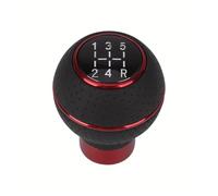 Pomello del Cambio Pomello del Cambio sferico Universale a 5 velocità per Manuale, Include 4 adattatori(Rosso)