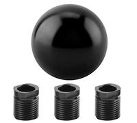 Pomello del cambio, pomello manuale universale per auto Testa del cambio rotonda a forma di palla a cinque colori(Nero)