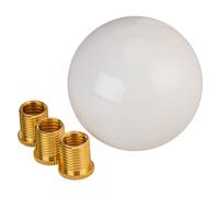 Pomello Del Cambio Universale Brillante Bianco A Sfera