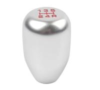 Pomello Del Cambio Universale In Lega Di Alluminio A 5 Velocità Per Auto Con Cambio Manuale E Automatico Leva Cambio(Silver)